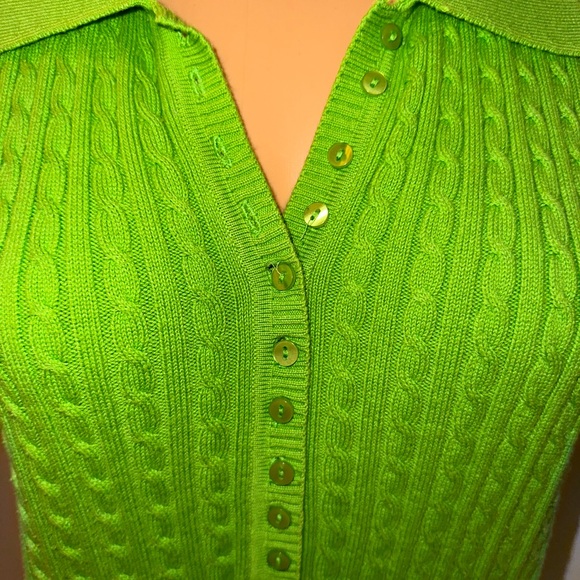 525 America Green Pullover Short Sleeve Sweater, Size‎ Large - Picture 2 of 9